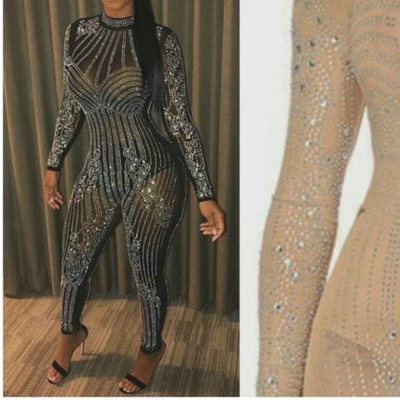 rhinestone overalls